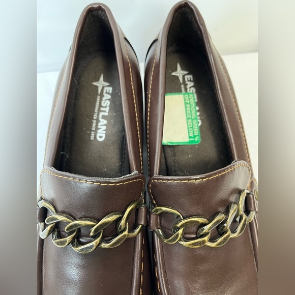 Eastland Nora Women’s Chunky Platform Brown Loafers Stylish Y2K Size 8M - Picture 4 of 9